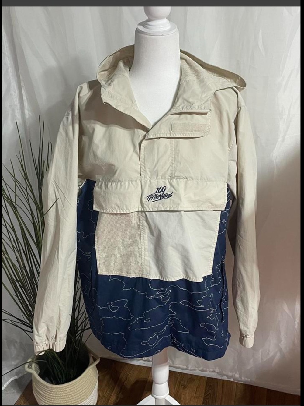 100 Thieves Foundations Geoprint Anorak jacket pull over